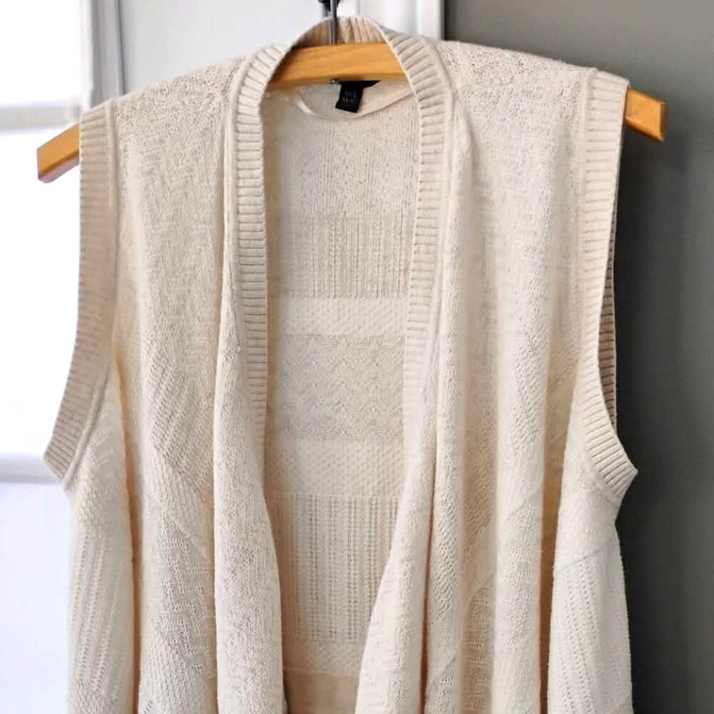 Banana Republic Long Open Front Cardigan Vest